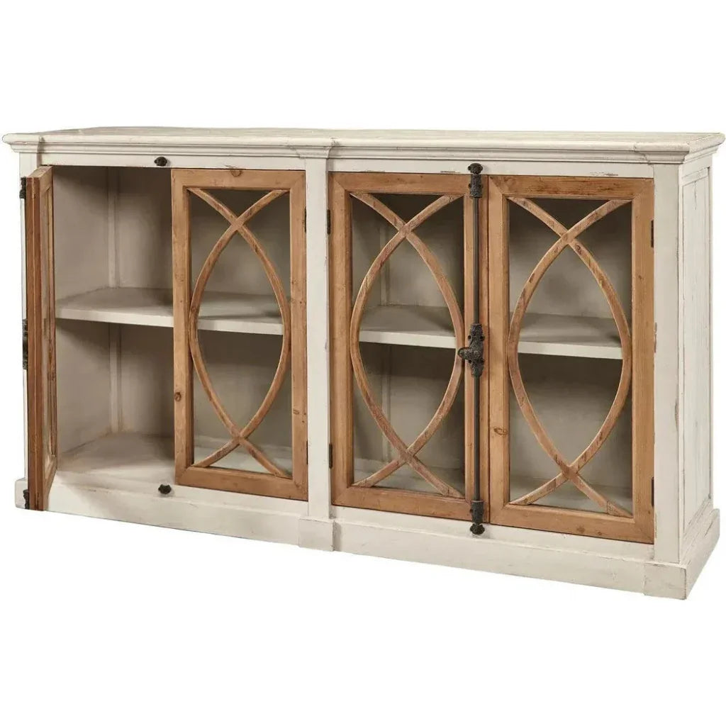 Grayson Fretwork Hutch - LOOMLAN - Furniture Classics - Etageres
