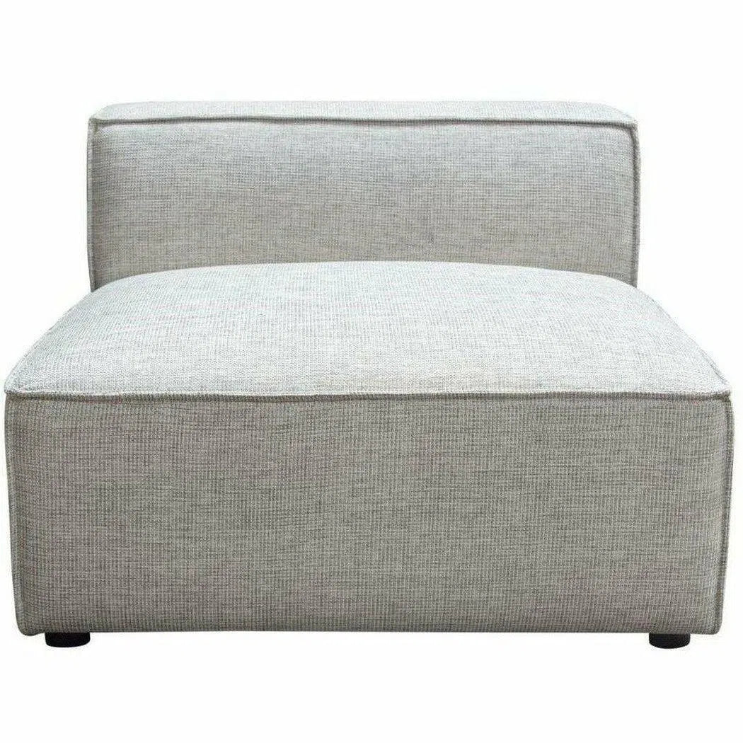 Grey -Beige Modular Sectional Sofa Slipper Chair In Barley Modular Components Sideboards and Things  By Diamond Sofa