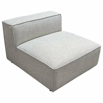 Grey -Beige Modular Sectional Sofa Slipper Chair In Barley Modular Components Sideboards and Things  By Diamond Sofa