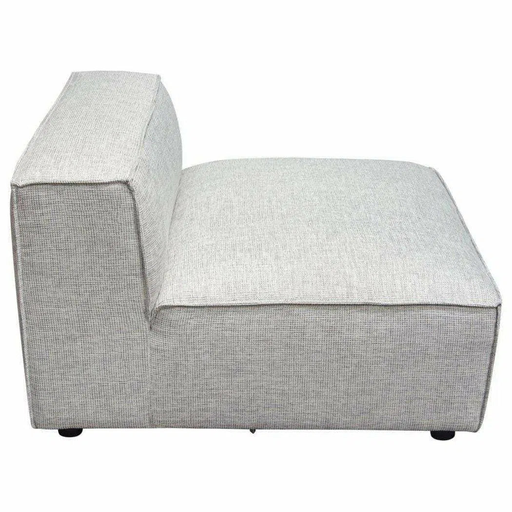 Grey -Beige Modular Sectional Sofa Slipper Chair In Barley Modular Components Sideboards and Things  By Diamond Sofa