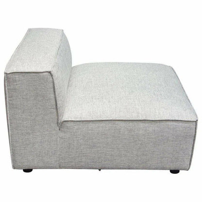 Grey -Beige Modular Sectional Sofa Slipper Chair In Barley Modular Components Sideboards and Things  By Diamond Sofa