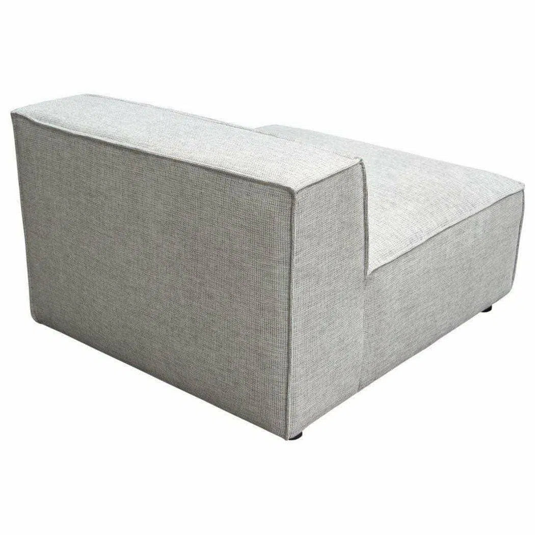 Grey -Beige Modular Sectional Sofa Slipper Chair In Barley Modular Components Sideboards and Things  By Diamond Sofa