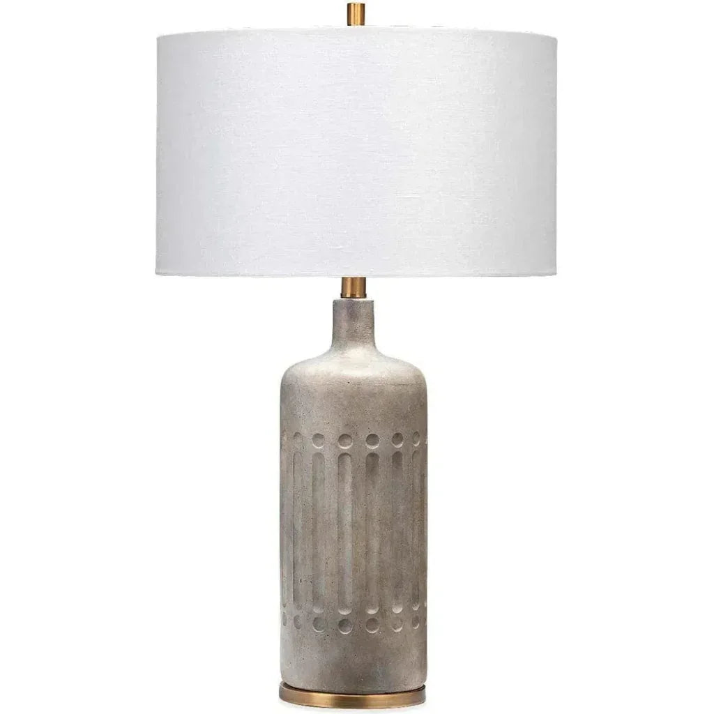Grey Cement Annex Table Lamp - LOOMLAN - Jamie Young - Table Lamps
