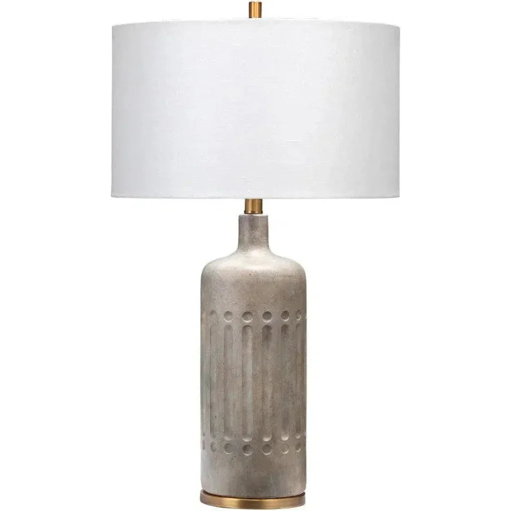 Grey Cement Annex Table Lamp - LOOMLAN - Jamie Young - Table Lamps