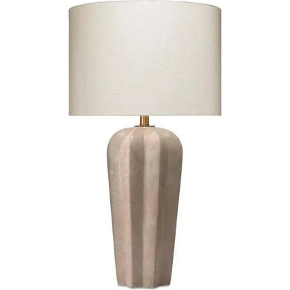 Grey Cement Regal Table Lamp - LOOMLAN - Jamie Young - Table Lamps