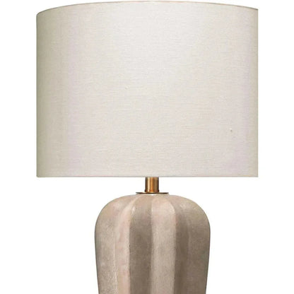 Grey Cement Regal Table Lamp - LOOMLAN - Jamie Young - Table Lamps