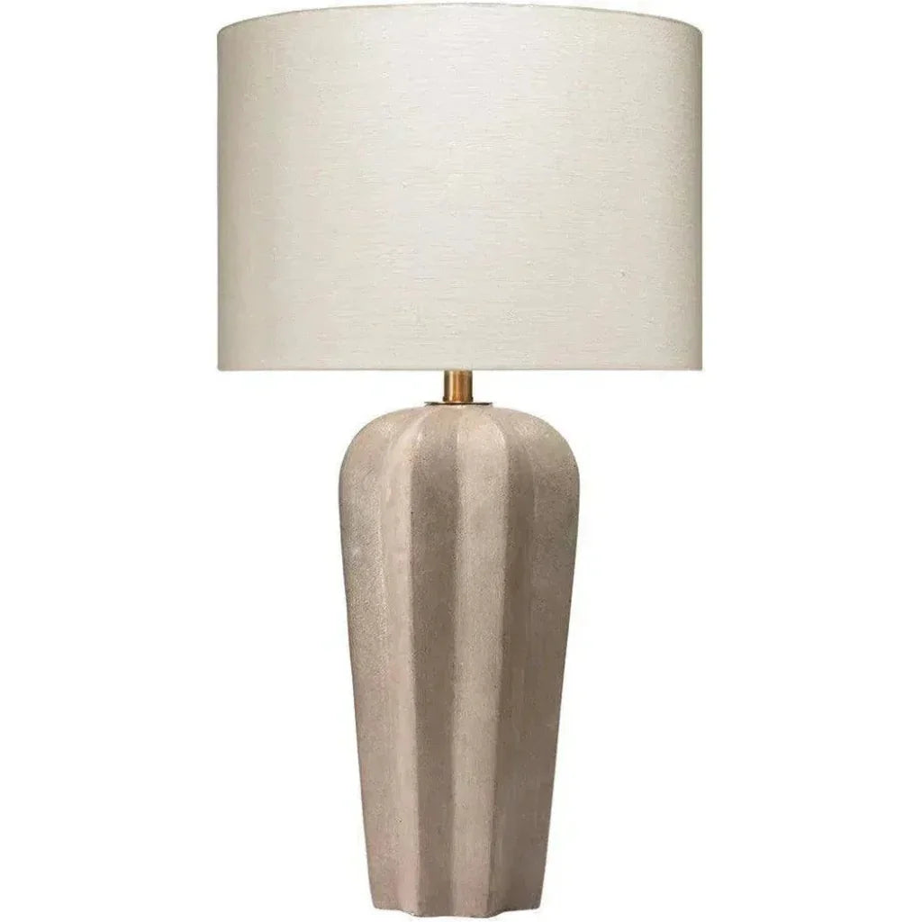 Grey Cement Regal Table Lamp - LOOMLAN - Jamie Young - Table Lamps