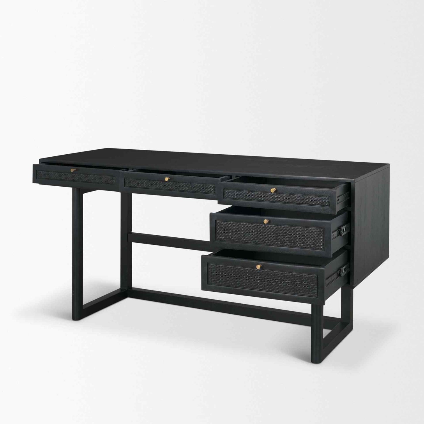 Mercana Grier Five Drawers Wooden Office Desk