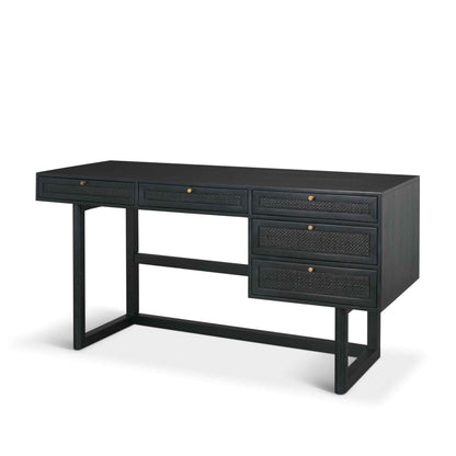 Mercana Grier Five Drawers Wooden Office Desk