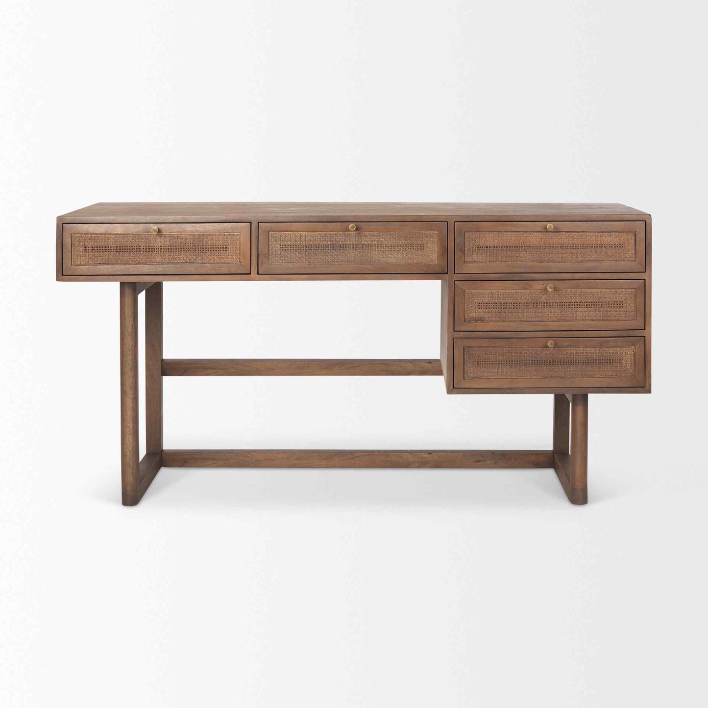 Mercana Grier Five Drawers Wooden Office Desk