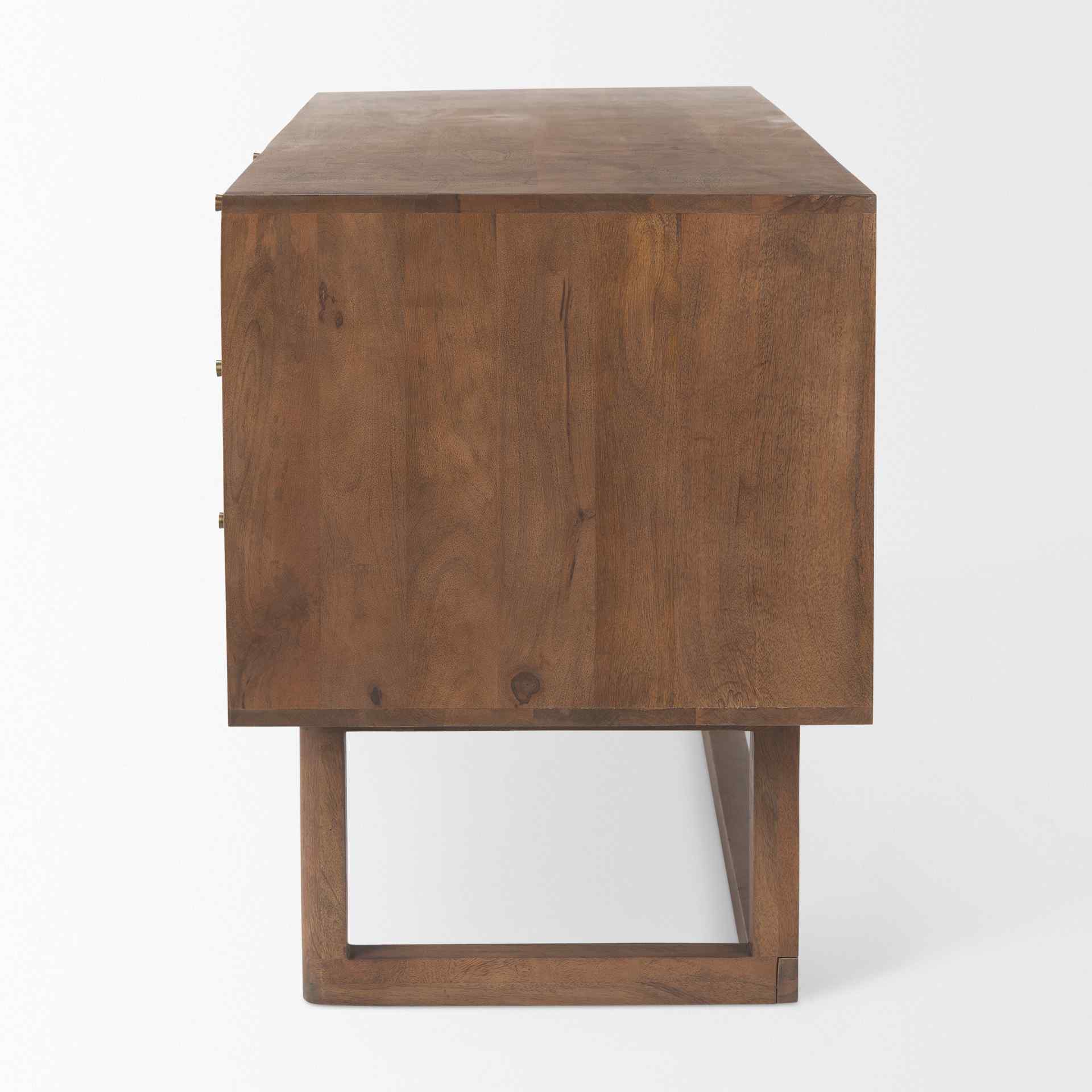 Mercana Grier Five Drawers Wooden Office Desk