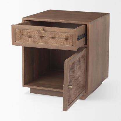 Grier One Drawer Wood Nightstand