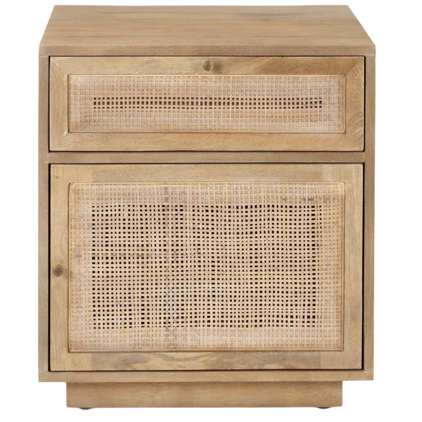 Grier One Drawer Wood Nightstand-Nightstands-Mercana-LOOMLAN