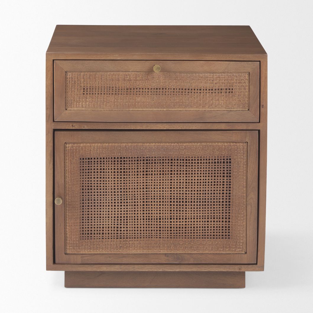 Grier One Drawer Wood Nightstand