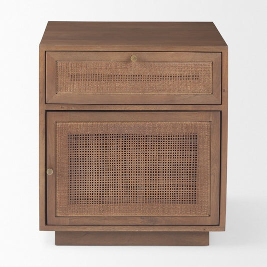 Grier One Drawer Wood Nightstand