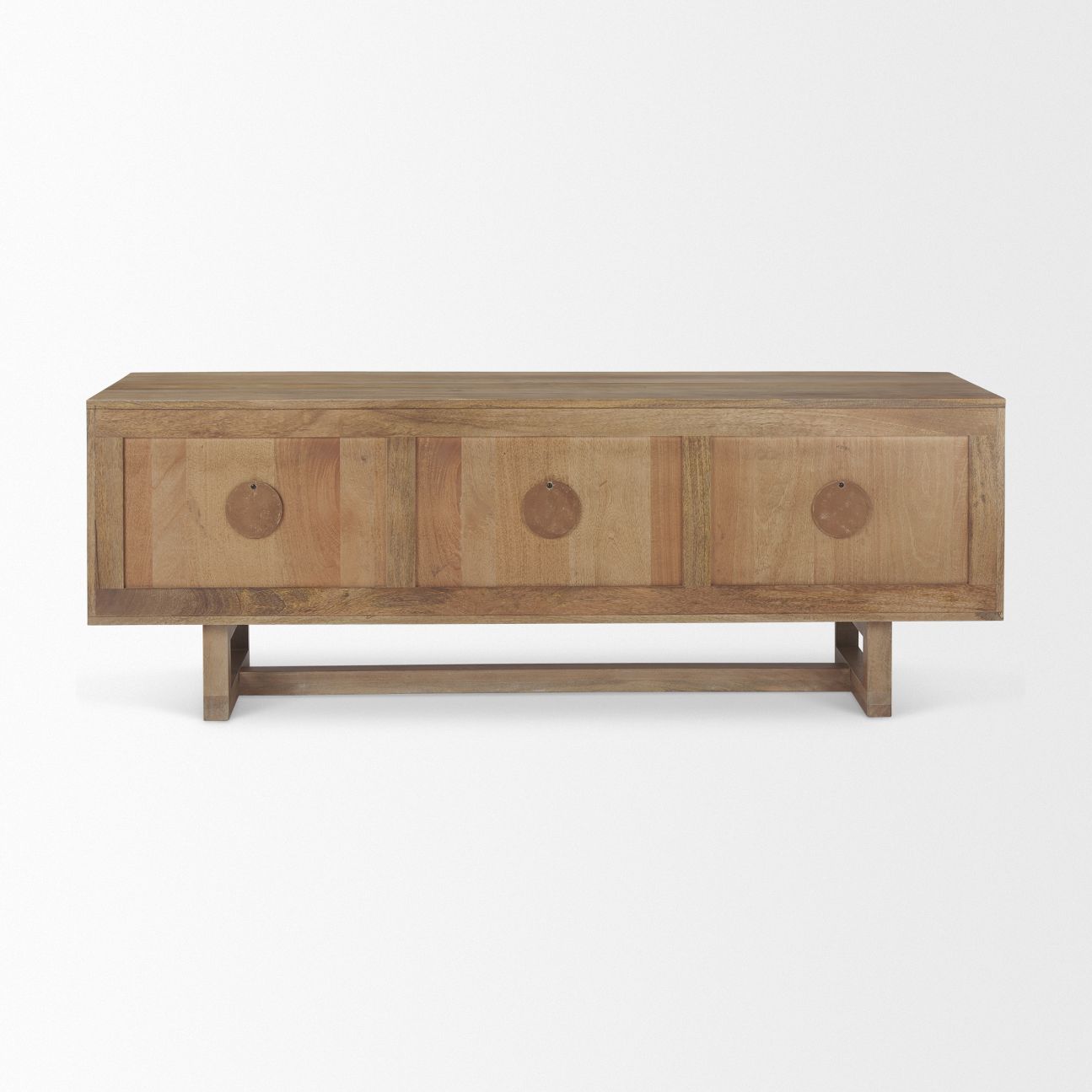 Grier Three Doors Wooden Media Console