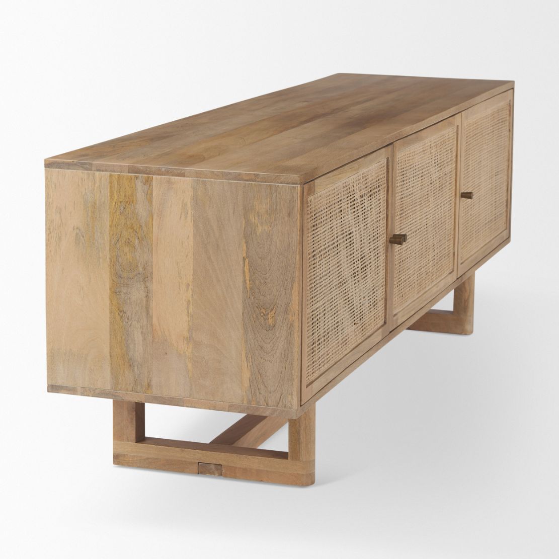 Grier Three Doors Wooden Media Console