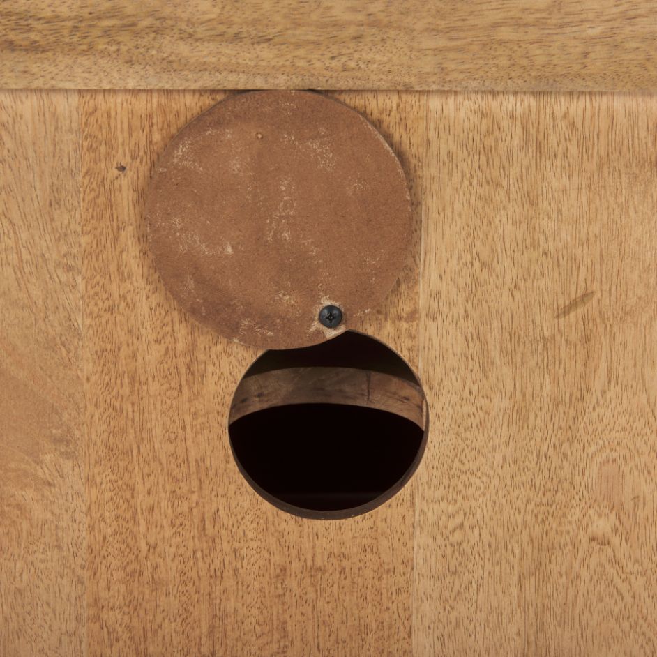 Grier Three Doors Wooden Media Console