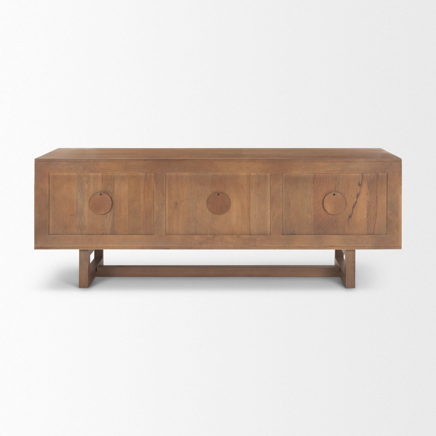 Grier Three Doors Wooden Media Console