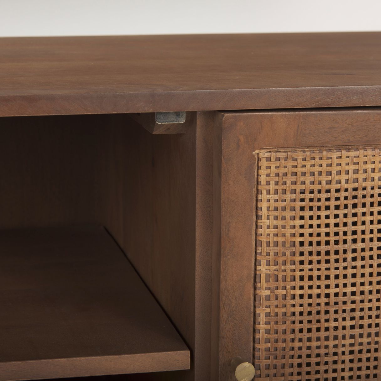 Grier Three Doors Wooden Media Console