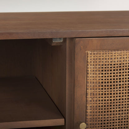 Grier Three Doors Wooden Media Console