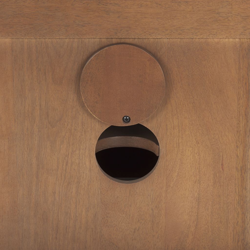 Grier Three Doors Wooden Media Console