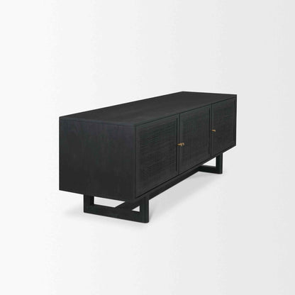 Grier Three Doors Wooden Media Console
