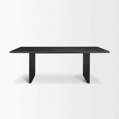 Grier Wooden Black Dining Table