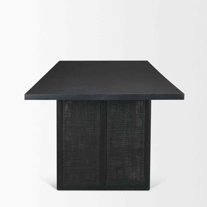 Grier Wooden Black Dining Table