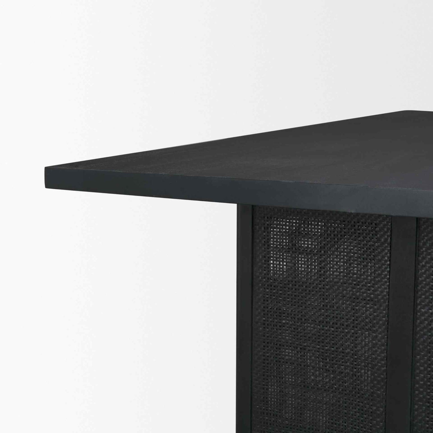 Grier Wooden Black Dining Table