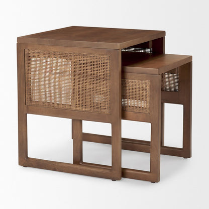 Mercana Grier Wooden Nesting Accent Table (Set of 2)