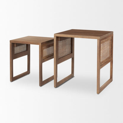 Mercana Grier Wooden Nesting Accent Table (Set of 2)