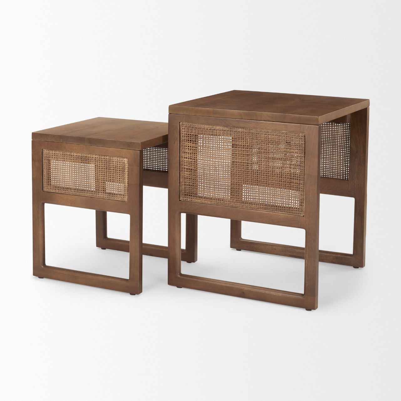 Mercana Grier Wooden Nesting Accent Table (Set of 2)