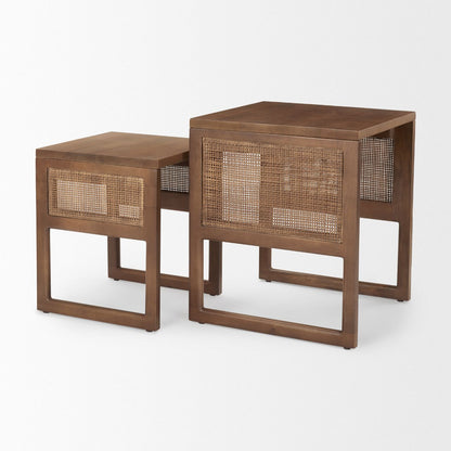Mercana Grier Wooden Nesting Accent Table (Set of 2)