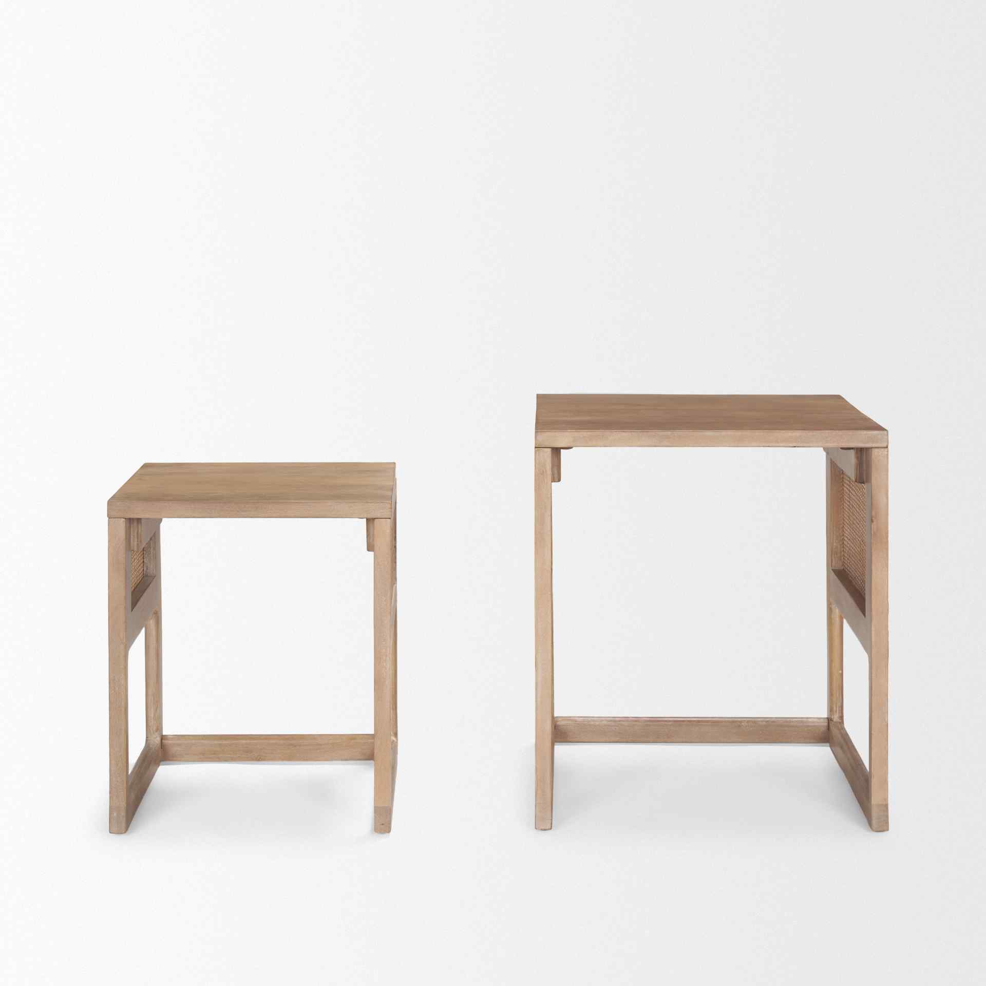 Mercana Grier Wooden Nesting Accent Table (Set of 2)