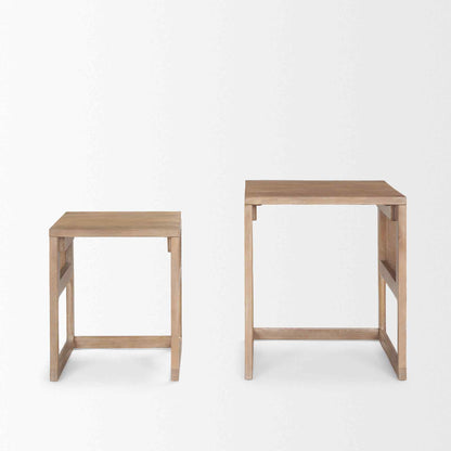 Mercana Grier Wooden Nesting Accent Table (Set of 2)