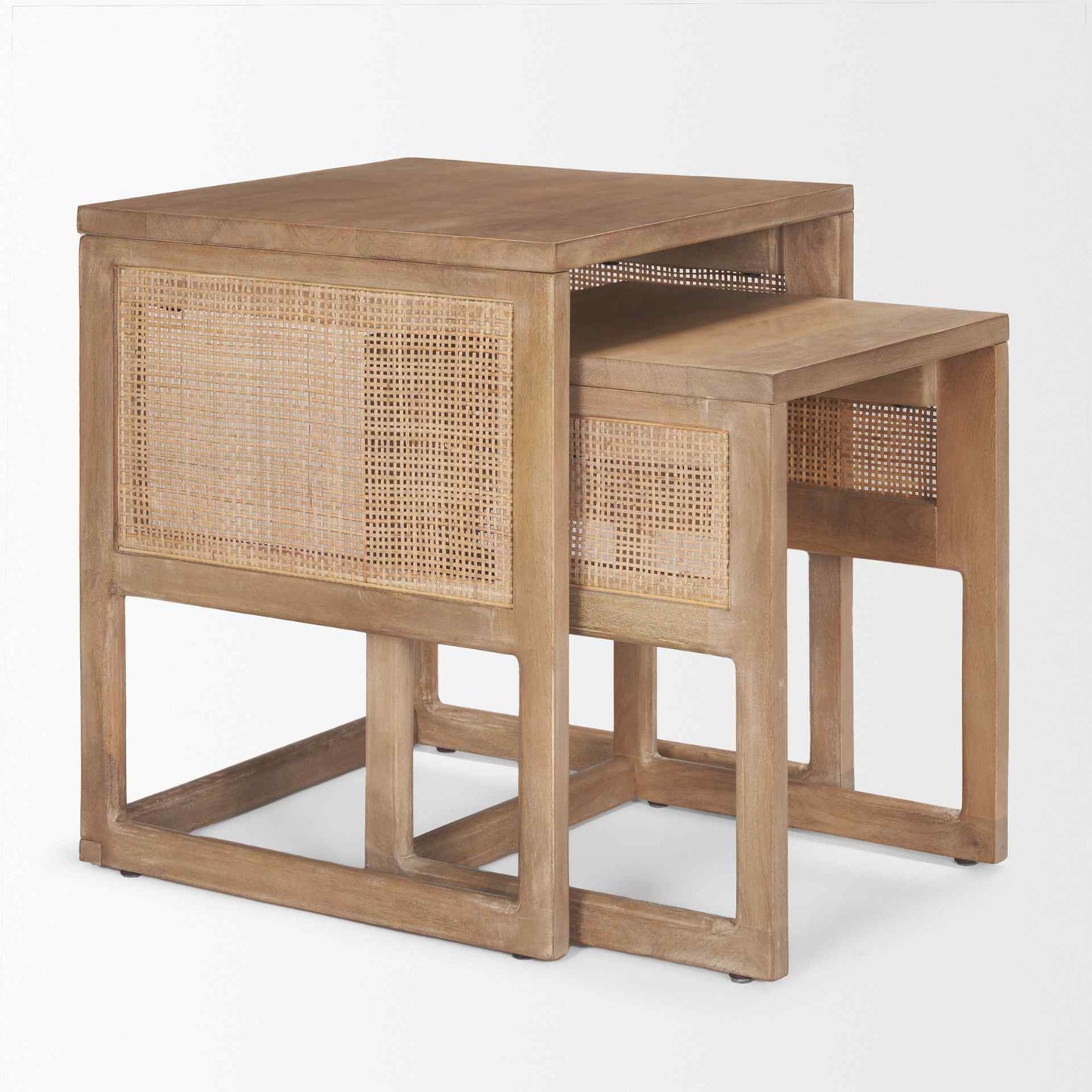 Mercana Grier Wooden Nesting Accent Table (Set of 2)