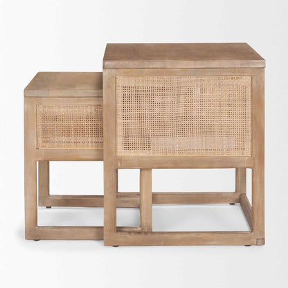 Mercana Grier Wooden Nesting Accent Table (Set of 2)
