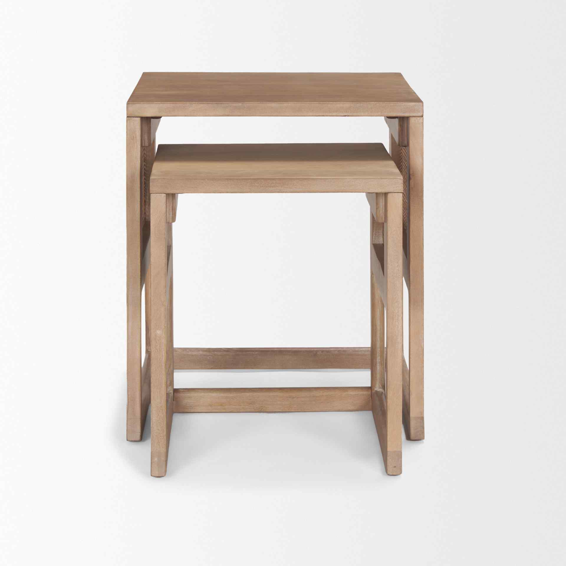 Mercana Grier Wooden Nesting Accent Table (Set of 2)