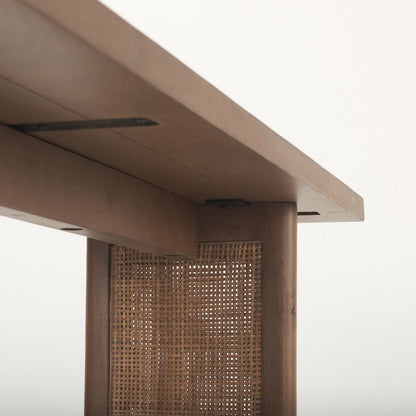 Grier Wooden Rectangular Console Table