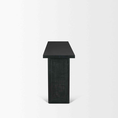 Grier Wooden Rectangular Console Table