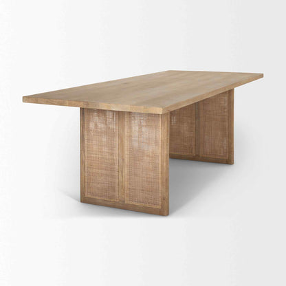 Mercana Grier Wooden Rectangular Dining Table