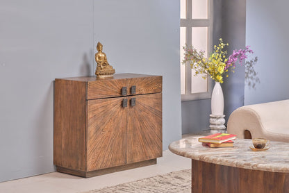 LOOMLAN Jarrow Two Drawers Wood Accent Cabinet