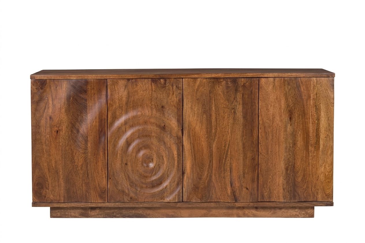 LOOMLAN Rathbone Four Doors Wood Sideboard