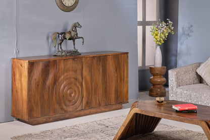 LOOMLAN Rathbone Four Doors Wood Sideboard
