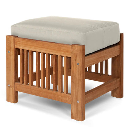 Summer Teak Outdoor Ottoman Sunbrella Cushions