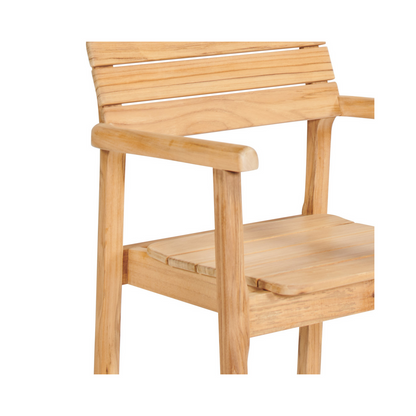 Modurn Teak Patio Rectangular Dining Set 5PC