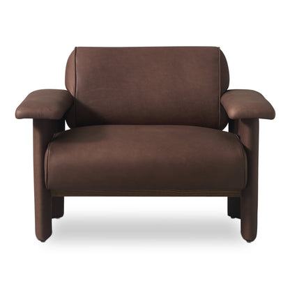 Marcello Full Aniline Leather Lounge Chair