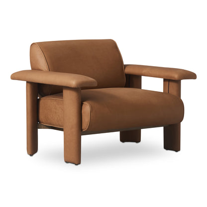 Marcello Full Aniline Leather Lounge Chair