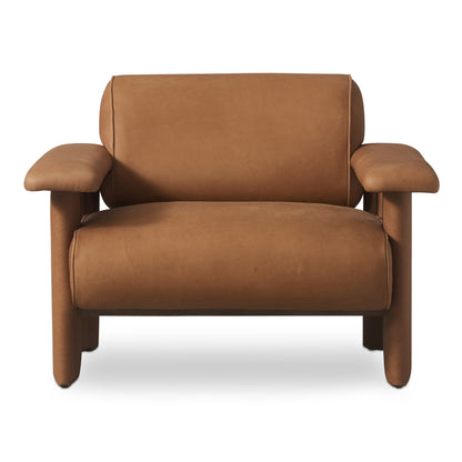 Marcello Full Aniline Leather Lounge Chair